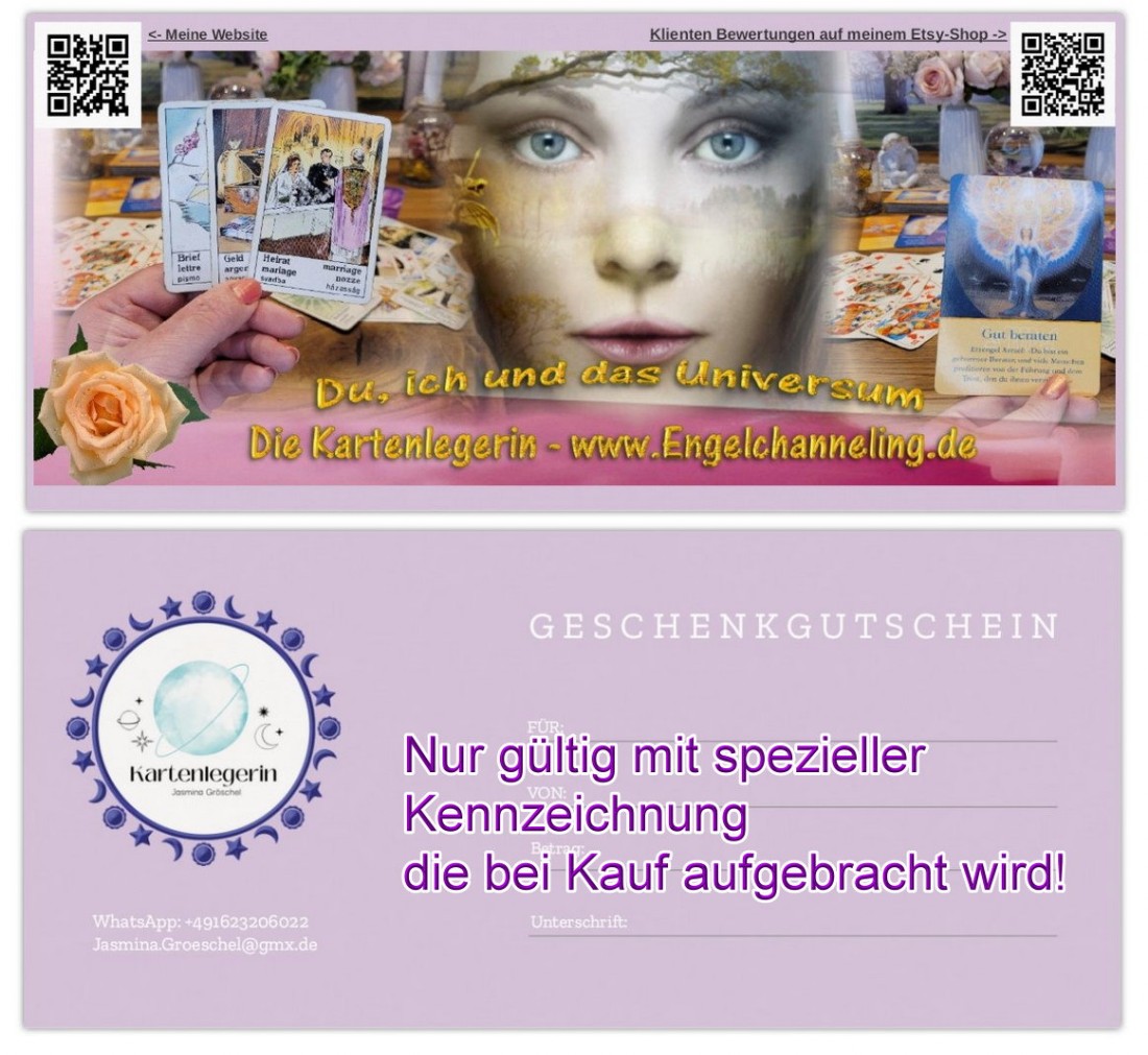 Geschenk-Gutschein Kartenlegung